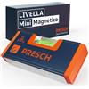 Presch Mini Livella a Spirito 11cm - Magnete rinforzato per un'aderenza massima - Design compatto - Innovativa protezione dagli urti e vetro acrilico infrangibile - Allineamento preciso