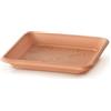 IMJ-Global Sottovaso per vaso Terracotta 34x34 cm Quadrato fioriera per piante Fiori TERRA PKWT34 da interno esterno Quadrato Terracotta in plastica