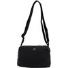 MaBanocota Anti schizzo Nylon Borsa a tracolla Multistrato grande capacità S Borsa quadrata del centro commerciale Borsa da passeggio ID alla moda Borsa a tracolla Borsa leggera (Nero)