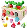 Chiluxendo Giochi per Bambini 1 Anno, Montessori Educativi di Raccolta delle, Memory Gioco Regalo Prescolare, Legno Giocattoli, Giocattolo Educativo per Ragazze e Ragazzi a Partire
