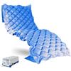 Mobiclinic®, Materasso antidecubito ad aria alternata, Motore silenzioso, Mobi 1, 200 x 90 x 7, Kit di riparazione, Marchio europeo, Adatto per letti articolati, 130 Celle, Blu