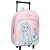 mybagstory - Zaino per bambini Trolley - Frozen - Rosa - Bambino - Scuola - asilo - asilo - ragazza - 33 cm - spallacci regolabili - ruote - idea regalo - pesca, La Regine delle Neve - Rosa, Bambino,