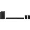 LG S70TR Soundbar TV 500W su 5.1.1 Canali con Subwoofer Wireless, Casse Posteriori Incluse, Dolby Atmos, DTS:X, Speaker Centrale Up-firing, HDMI Passthrough 4K 120Hz, AI Sound Pro