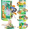BBWOO Libri di Stoffa Neonato, Giochi 0-3-6 Mesi, Accessori utili, Tummy Time, Libri tattili Bambini, Giochi dentizione (Animale Selvatico)