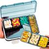 mossime Porta Pastiglie Settimanale, Grande Scatola Per Pillole a 7 Scomparti Con Coperchio, Impermeabile Rimovibile Porta Medicine Da Viaggio Per Farmaci Integratori Vitamine Olio Di Pesce