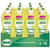 Winni's - Additivo Brillantante Lavastoviglie Ipoallergenico, con Estratto di Limone Bio, Contro Residui e Macchie, con Materie Prime di Origine Vegetale, 250 ml x 16 Confezioni