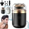 NNBWLMAEE Palyrain - Mini rasoio elettrico portatile, multifunzione, portatile, con tecnologia a capsula, lavabile, colore: nero