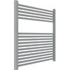 ERCOS Scaldasalviette Termoarredo Bagno Dimensioni 750x770 MM Radiatore Bagno Colore Grigio Titanio , Attacchi da 1/2 Fornito Con Kit Montaggio