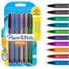 Paper Mate InkJoy 100 CAP Penna a sfera con cappuccio e punta media da 1,0 mm | colori vivaci assortiti | confezione da 8+2 (1956751)