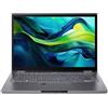 Acer Aspire ASP14-51MTN-58T6 Intel Core 5 120U Ibrido (2 in 1) 35,6 cm (14") Touch screen WUXGA 16 GB LPDDR5-SDRAM 512 GB SSD Wi-Fi 6 (802.11ax) Windows 11 Home Grigio
