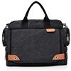 FANDARE Borsa a Tracolla Portatile Borse a spalla per 12.9 Pollici PC Ventiquattrore Uomo Borse Messenger di tela Borse Sacchetto Crossbody Bag per viaggio lavoro scuola università Borse Nero