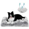 YAGE Cuccia per cani di grandi dimensioni, lavabile, in memory foam, ortopedico e materassino, per gabbie per cani, letto lungo in peluche, ultra morbido, in flanella, calmante, per cani ansiosi (L-90