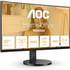 AOC U27B3CF - Monitor UHD da 27 pollici, altoparlanti, altezza regolabile, HDR10 (3840x2160, 4K, 60 Hz, 2x HDMI, hub USB), USB - C (60W PD) nero