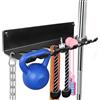 BRTGYM Organizer per palestra, accessori per la casa e la palestra, ganci per montaggio a parete per bilancieri olimpici, maniglie a fila, pipistrelli o strumenti (istruzioni e-book incluse)