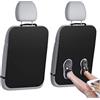 Tablet Auto QH-Shop Protezione Sedile Auto Bambini Lta Capacità Organizer Per Auto Universale Organizzatore Sedile Con Supporto Trasparente Per Giocattoli Libri Ipad Nero 2 Pcs Porta Tablet Auto
