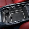 YEE PIN Console centrale dell'organizzatore per Mazda CX30 cx-30 2019-2022 Accessori per la sostituzione del bracciolo Scatola portaoggetti con tappetino antiscivolo (bianca)