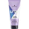 LIVE Schwarzkopf LIVE Silver Shampoo per bionde ghiacciate (200 ml), shampoo per capelli viola per neutralizzare l'ottone, il toner biondo elimina i toni gialli per tonalità bionde fredde