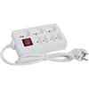 Gefotech 8235 - Multipresa mista a 3 uscite 16A+T + 4 uscite 6A con interruttore e cavo da 1 m