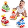 Amy & Benton AmyBenton Macchinine Giocattolo per Bambini 1 2 3 Anno, Auto Giocattolo 4 PCS per Toddlers
