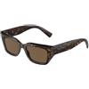 Dolce & Gabbana DG4462 502/73 | Occhiali da Sole Graduati o Non Graduati | Prova Online | Plastica | Quadrati, Cat Eye, Ovali / Ellittici | Marrone, Havana | Adrialenti