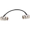 HangTon Camera Monitor 3G HD SDI Video Cavo coassiale 75 Ohm High-Flex sottile BNC ad angolo retto a BNC ad angolo retto 10cm