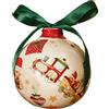 PALLA DI NATALE TRENINO CERAMICA