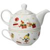 TEIERA CON TAZZA ELFOMAGIA NEW BONE CHINA (bianco)