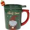 MUG C/TAPPO VERDE NEW BONE CHINA C/CUCCHIAINO REGALO GOLD INOX/SILICONE