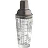 COCKTAIL SET C/ACCESSORI SET 5 PZ INOX/VETRO