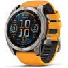 GARMIN FENIX 8 AMOLED 51MM TI GRAPHITE SPARK ORANGE