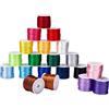PH PandaHall 20 Colori Filo Nylon Satinato 2mm Corda di Seta, Cordoncino in Nylon Satinato per Nodo Cinese Macramé Tagliare Braccialetti Collana Gioielli Fai Da Te, 10m/Colori