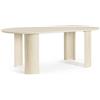 Bizzotto Tavolo Da Pranzo 210x100 Orlando Ovale In Legno Naturale Bizzotto