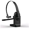 Adj Cuffia Adj wireless/bluetooth per call center/Ufficio con microfono Nero