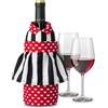 Avilia Porta Bottiglia a Forma di Vestitio 13x13x23,5cm - Ideale per Bottiglie di 750ml per Rendere le tue Occasioni più Divertenti - Realizzato in Materiali Resistente è Ottimo Come Idea Regalo