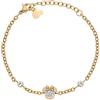 Disney Bracciale Minnie Mouse, Acciaio Inossidabile e Zirconi per Bambini e Bambine, Lunghezza 13-18 cm, Gioielli