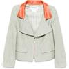 CHANEL Pre-Owned - Giacca con zip 2001 - Donna - cotone/seta/lana/poliestere/viscosa - Taglia unica - Verde