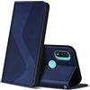 ZONNAVI Cover per Motorola Moto E20 / E30 / E40, Flip Custodia Pelle PU con [Slot Cart] [Supporto Stand] [Magnetica], Cover a Libro Portafoglio per Motorola Moto E20 / E30 / E40 (Blu)
