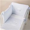 Nanan Set Piumone Letto 3 Pz Sfoderabile FIOCCO AZZURRO