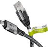 goobay 70699 Cavo da USB-C a RJ45 Ethernet CAT 6 per una connessione Internet cablata stabile con router/Modem/Switch di rete/Sostituisce l'adattatore da USB a RJ45 / 1 Gbit/s / 3 metri