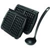 Tefal XA7248 OptiGrill - Piastra per waffle, colore: Nero