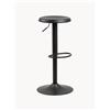 AC Design Sgabelli da bar regolabili in altezza Finch 2 pz - Nero
