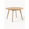 Rowico Home Tavolo rotondo in legno di quercia bianco lavato Yumi Ø115 cm