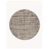 Westwing Collection Tappeto rotondo in viscosa fatto a mano Jane - Taupe