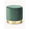 Westwing Collection Pouf in velluto Orchid