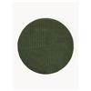 Westwing Collection Tappeto rotondo in lana fatto a mano Mason - Verde