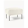 Westwing Collection Poggiapiedi in tessuto teddy Fluente -
