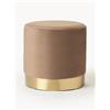 Westwing Collection Pouf in velluto Orchid