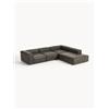Westwing Collection Divano angolare XL componibile 4 posti in pelle Lennon