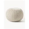 Westwing Collection Pouf lavorato a maglia fatto a mano Dori
