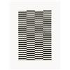 Westwing Collection Tappeto Kilim a righe tessuto a mano Donna - Nero
